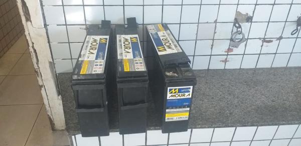Baterias furtadas de torres de telefonia em Teresina.(Imagem:Divulgação/Força Tarefa)