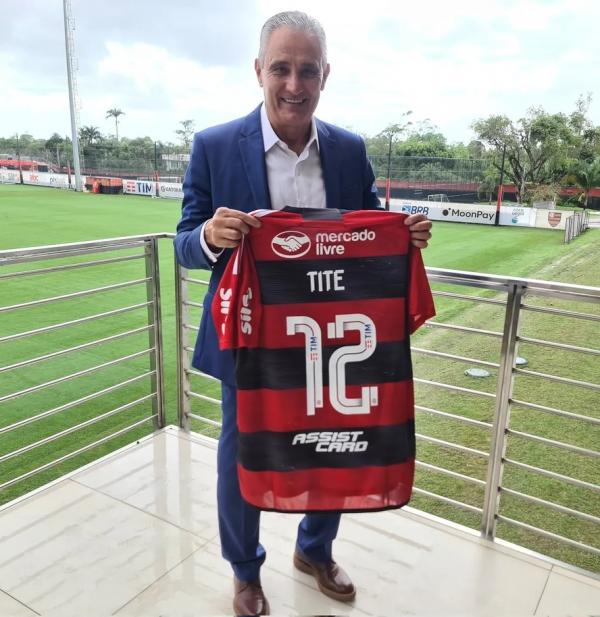 Treinador conheceu o CT Ninho do Urubu na manhã desta terça-feira.(Imagem:Nathã Soares/Flamengo)
