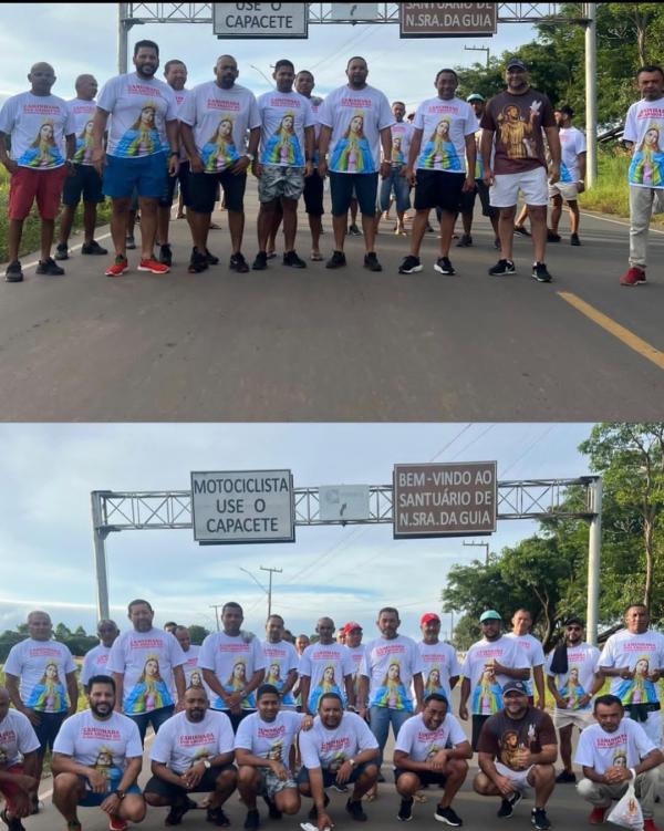 Vereador Joab Curvina participa da tradicional caminhada até o Santuário de Nossa Senhora da Guia.(Imagem:Reprodução/Instagram)