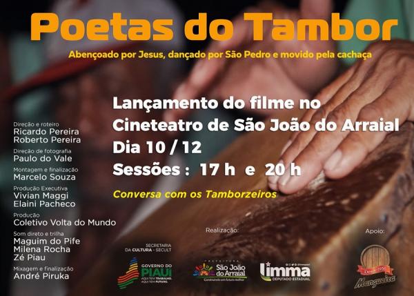 Tambor de Crioula do Piauí ganha filme longa-metragem.(Imagem:Divulgação)