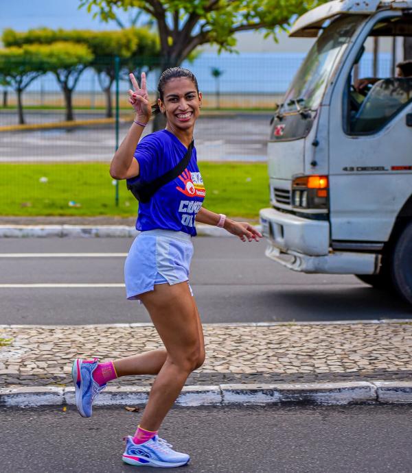 Paula Adriana na 3ª Corrida contra o Feminicídio em Teresina.(Imagem:Acervo Pessoal)