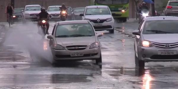 Chuva em Teresina(Imagem:Reprodução/TV Clube)