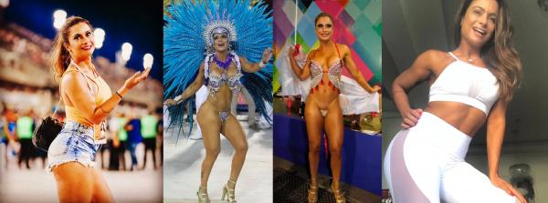  Dani Sperle segue atuando como modelo fitness e musa do Carnaval.(Imagem:Reprodução/Leo Cordeiro/Daniel Pinheiro/Agnews/Rep)