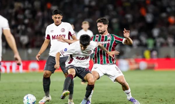 Fluminense cede empate ao Lanús e acaba eliminado da Sul-Americana.(Imagem:MARINA GARCIA/FLUMINENSE F.C./DIREITOS RESERVADOS)