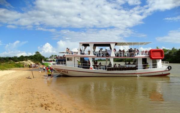 Governo do estado liberou passeios no Delta do Piauí com limitação de passageiros.(Imagem:Edilson Morais Brito/ arquivo pessoal)