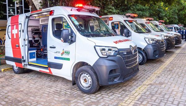 Hospitais do Piauí recebem 10 ambulâncias para pacientes de alto risco.(Imagem:Divulgação)