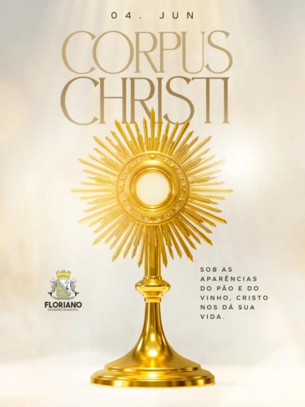 Prefeitura de Floriano destaca mensagem de f&eacute; e uni&atilde;o durante celebra&ccedil;&atilde;o de Corpus Christi.(Imagem:Reprodu&ccedil;&atilde;o/Instagram)