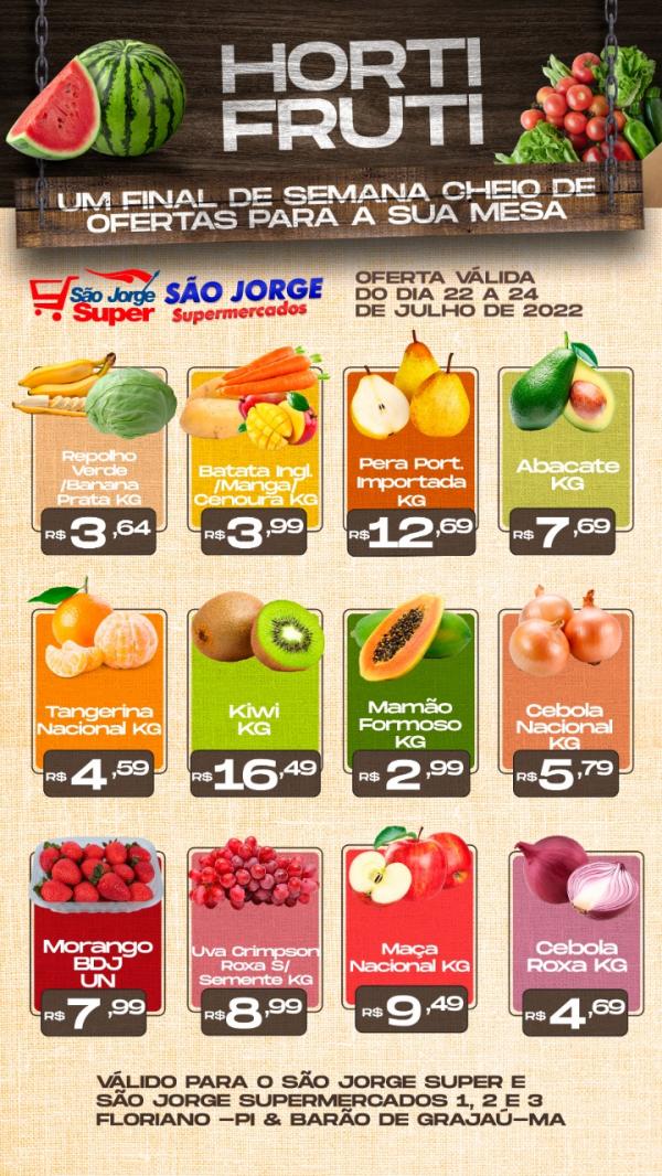 Confira as ofertas para o final de semana no São Jorge Supermercados(Imagem:Divulgação)