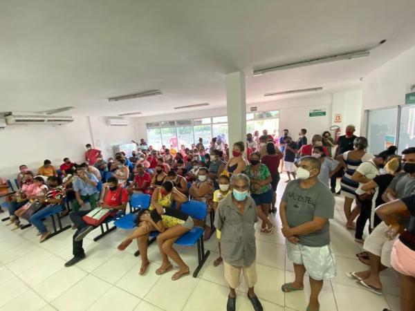 UPA do Promorar lotada com casos de síndromes gripais.(Imagem:Anielle Brandão/TV Clube)