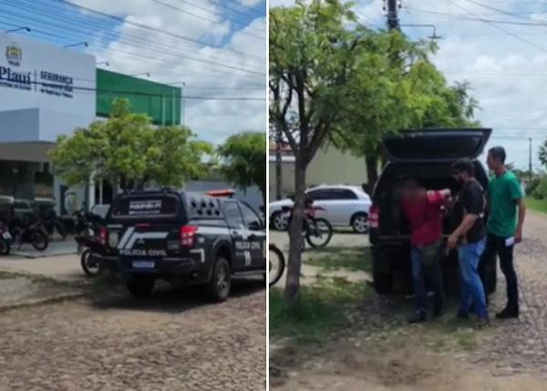 Homem é preso por tentativa de feminicidio em Piripiri, no Piauí.(Imagem:Reprodução)
