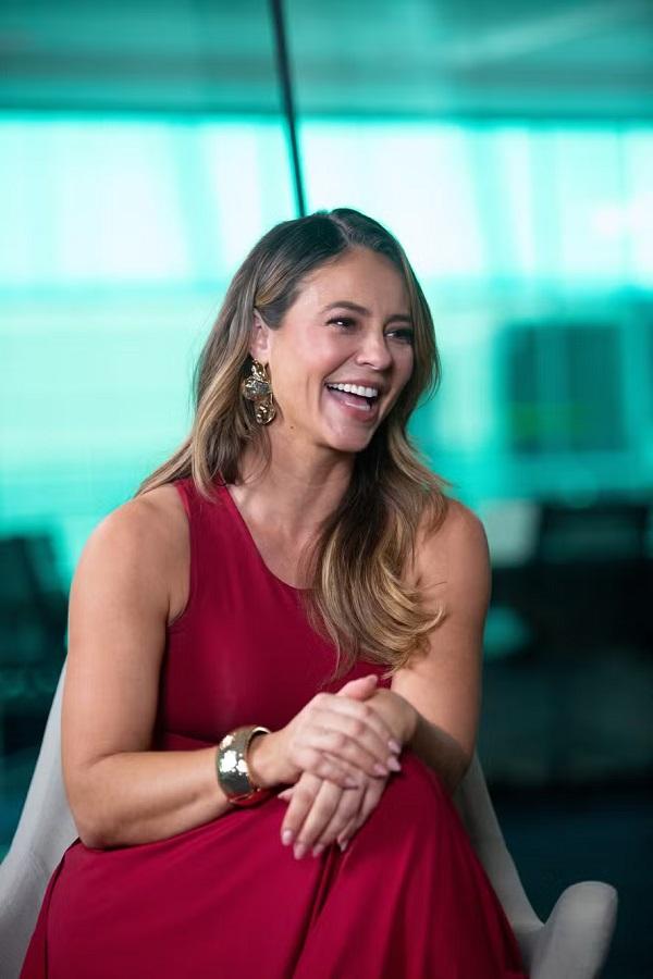 Paolla Oliveira no estúdio da redação de OGLOBO.(Imagem:Julia Aguiar)