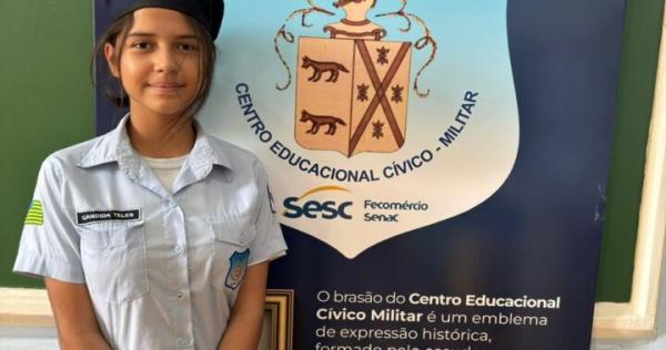 Alunos do Centro Educacional Cívico Militar são vencedores de etapa estadual de Concurso Cultural Sicoob.(Imagem:Divulgação)
