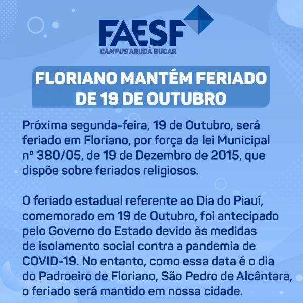 Comunicado FAESF(Imagem:Divulgação)