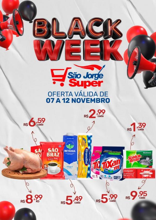 Black Week com ofertas imperdíveis é no São Jorge Super.(Imagem:Divulgação)