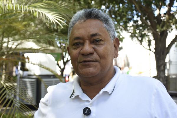 Abderval de Sá, visitante de Landre Sales.(Imagem: Francisco Gilásio)