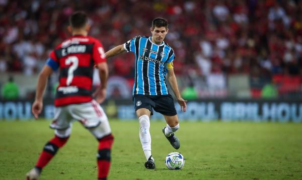 Em momentos opostos, Flamengo e Grêmio jogam em Porto Alegre.(Imagem:Lucas Uebel/Grêmio FBPA/Direitos reservados)