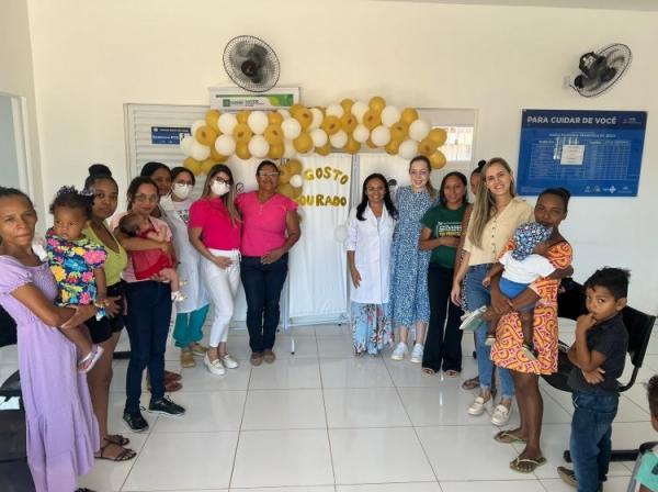 UBS do Tabuleiro do Mato compartilha informações sobre importância do aleitamento materno.(Imagem:Secom)