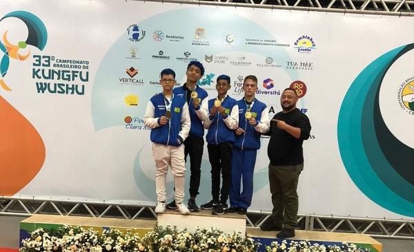 Piauí é três vezes campeão brasileiro de Kung Fu Wushu em Santa Catarina.(Imagem:Divulgação)