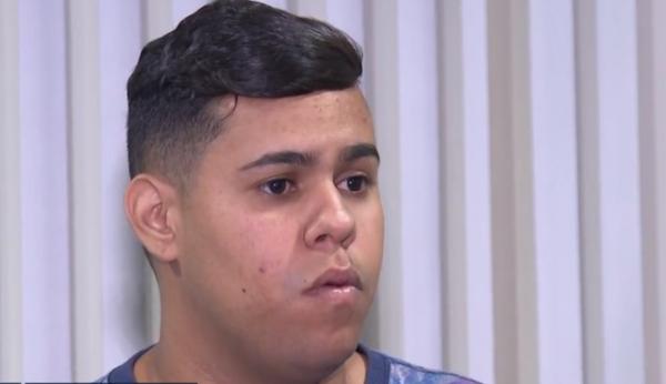 O jovem Felipe Milanez foi vítima de um ataque homofóbico no DF.(Imagem:Reprodução/TV Globo)