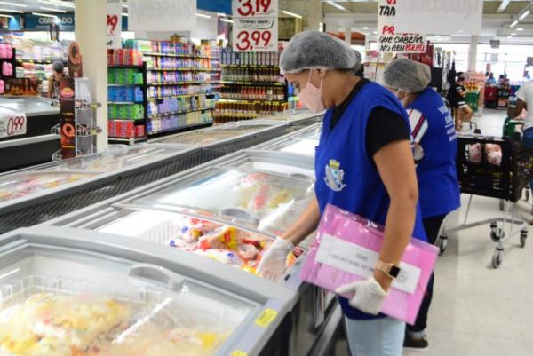 Supermercados são alvo de fiscalização da Vigilância Sanitária em Floriano(Imagem:SECOM)