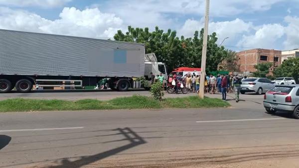 Motociclista idoso de 75 anos morre após bater de frente com caminhão na Sul do Piauí.(Imagem:Reprodução)