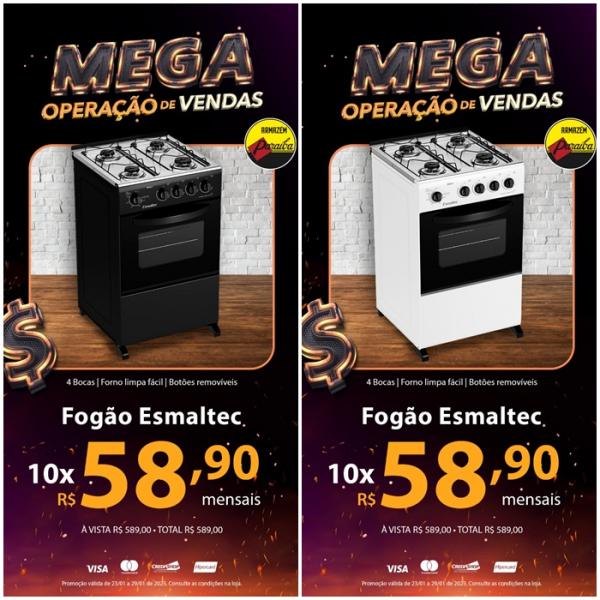 Primeira Mega Operação de Vendas do ano Paraíba.(Imagem:Divulgação)