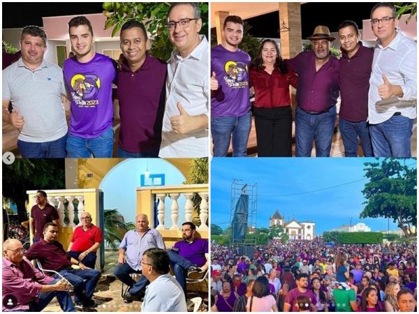  Deputado Francisco Costa participa da procissão de Bom Jesus dos Passos em Oeiras.(Imagem:Reprodução/Instagram)