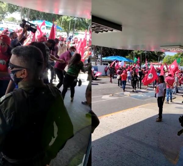 Apoiadores de Lula e Bolsonaro entram em confronto no aeroporto de Teresina(Imagem:Reprodução)