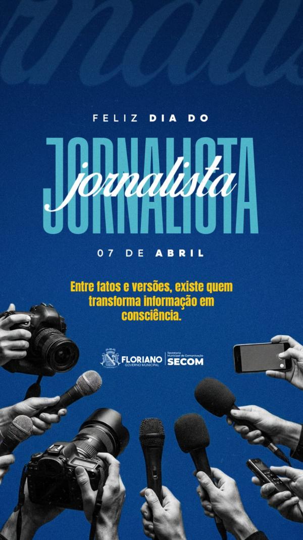 Floriano celebra o Dia do Jornalista com homenagem &agrave; imprensa local.(Imagem:Secom)