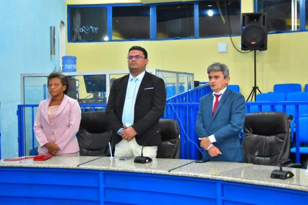 Vereadores Daguia de Dona Bela, João Neto e Edvaldo Araújo.(Imagem:CMF)