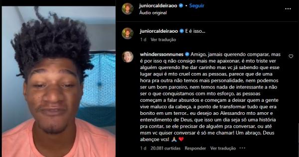 Junior Caldeirão e Whindersson Nunes(Imagem: Instagram)