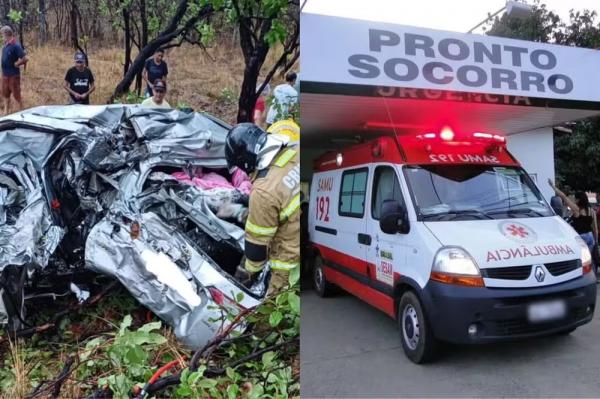 Mãe e bebê de 2 anos morrem em colisão entre carro e caminhão na BR-222.(Imagem:Divulgação/PRF/Arquivo pessoal)