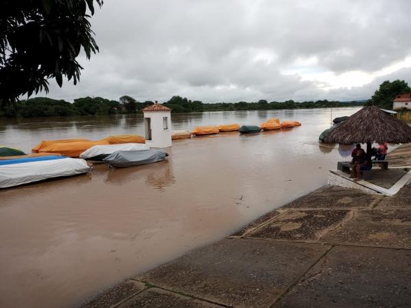 O Serviço Geológico do Brasil (CPRM) informou nesta terça-feira (11) que o rio Parnaíba na cidade de Floriano e em Luzilândia está na cota de alerta, próximo da cota de inundação.(Imagem:Reprodução)