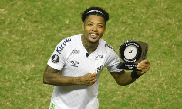 Atleta foi destaque em vitória do Santos sobre Delfín, na Libertadores.(Imagem:© Ivan Storti/Santos FC/Direitos Reservados)