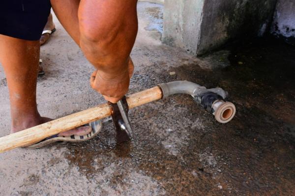 Cajueiro II terá bomba de maior vazão de água para o bairro.(Imagem:Secom)