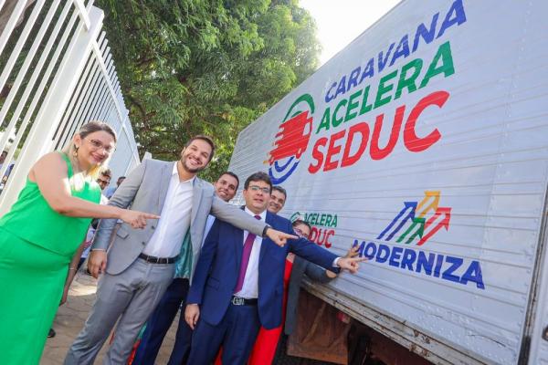 O anuncio foi feito durante a inauguração da reforma do Centro Estadual de Tempo Integral (Ceti) Júlia Nunes Alves.(Imagem:Divulgação)