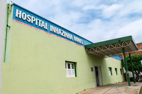 Hospital Inhazinha Nunes, em Inhuma.(Imagem:Divulgação/Prefeitura de Inhuma)