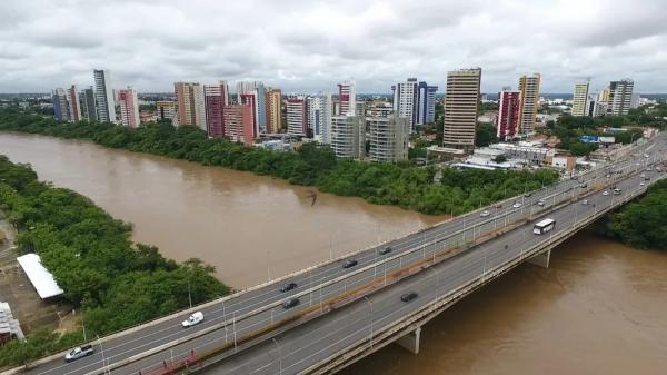  Rio Poti em Teresina (Imagem:Reprodução/TV Clube )