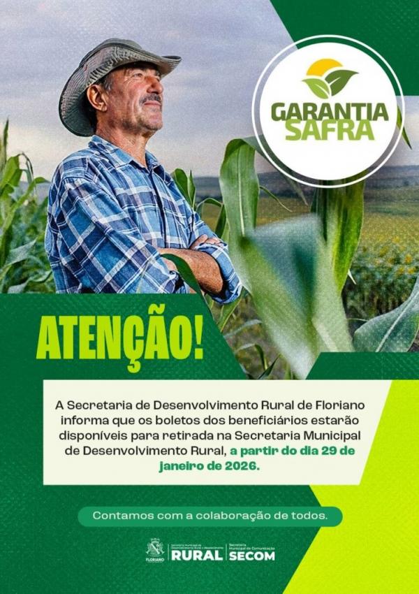 Prefeitura de Floriano inicia emiss&atilde;o de boletos do programa Garantia-Safra.(Imagem:Secom)