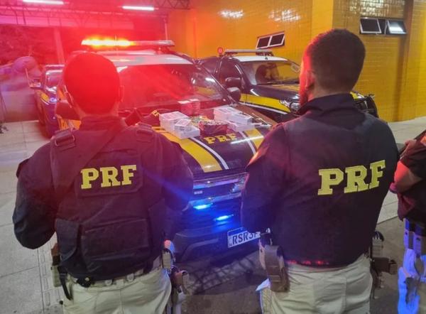 PRF realizou fiscalização na cidade de Bom Jesus.(Imagem:Divulgação /PRF-PI)