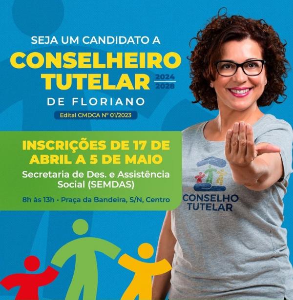 Inscrições seguem abertas para candidatos ao Conselho Tutelar de Floriano(Imagem:Reprodução/Instagram)