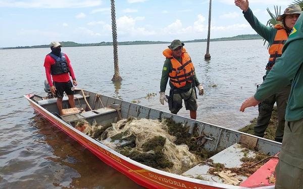 13 mil metros de redes de pesca são apreendidos pelo Ibama Piauí no período da piracema.(Imagem:Ibama)