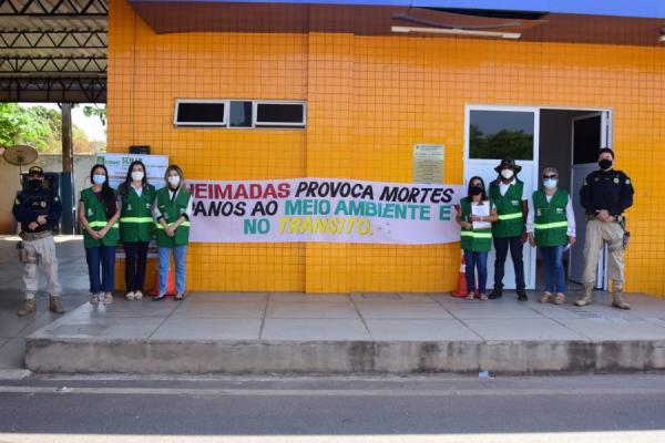 SEMAN e PRF realizam blitz educativa de prevenção e combate ao tráfico de animais(Imagem:SECOM)