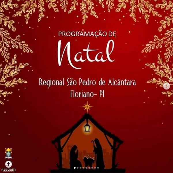 Diocese divulga programação das Missas de Natal nas paróquias de Floriano.(Imagem:Reprodução/Instagram)