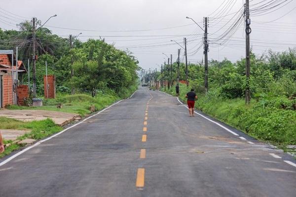 Pavimentação asfáltica inaugurada na zona Sul de Teresina(Imagem:Reprodução)