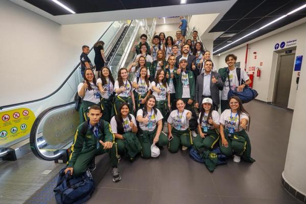 Do Piauí Para o Mundo: estudantes da rede pública estadual embarcam com destino aos Estados Unidos(Imagem:Ascom Seduc)