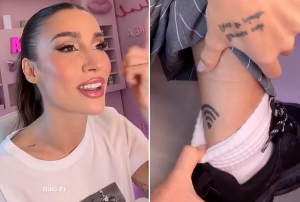 Bianca Andrade mostra tatuagem que se arrependeu de ter feito.(Imagem:Reprodução / Instagram)