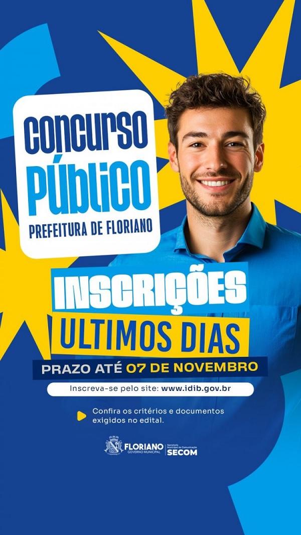 Inscrições para concurso da Prefeitura de Floriano encerram nesta sexta-feira (07).(Imagem:Secom)
