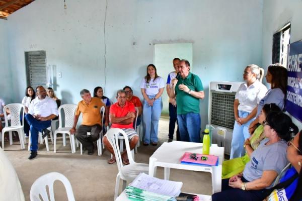 Prefeitura de Floriano realiza ação social no Assentamento Canela de Velho.(Imagem:Secom)