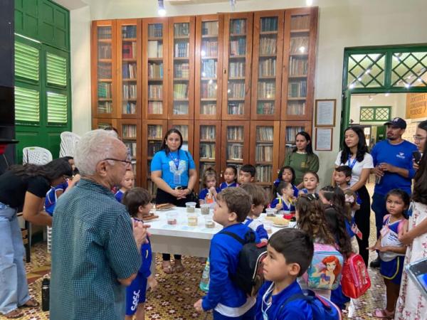 Alunos do Sesc Picos participam de visita pedagógica ao museu da cidade.(Imagem:Divulgação)